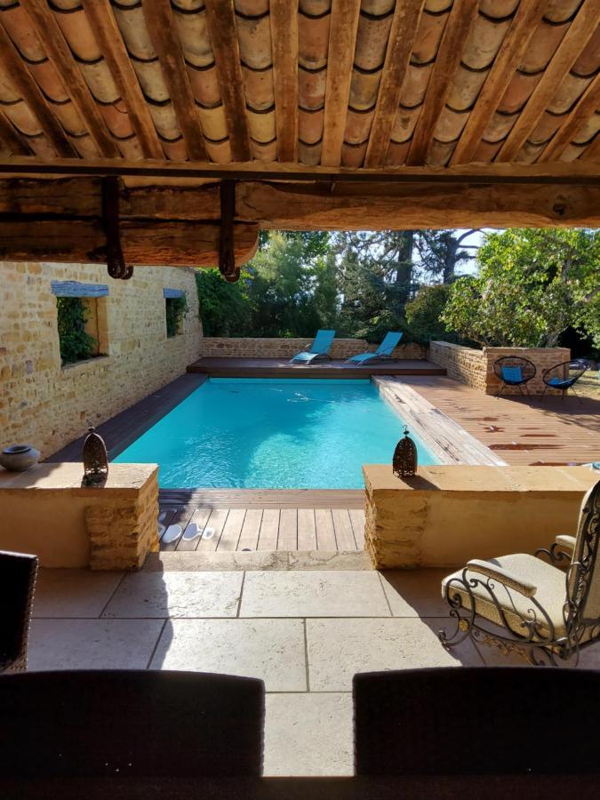 Lodges En Pierres Dorees Saint-Germain-Nuelles Exteriör bild